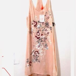 Chelsea and Violet pink velvet sleeveless stretch dress in size XL